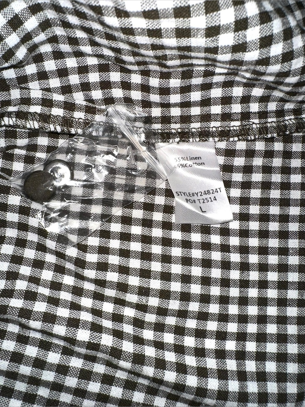 Tuckernuck Pomander Place Selena Gingham Puff Sleeve Tiered Mini Dress LARGE - Picture 5 of 7